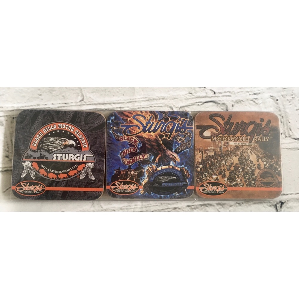 Collectors Sturgis Rally Coaster Set - Picture 2 of 9